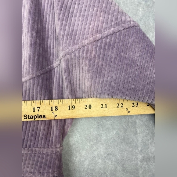 & Other Stories Lilac Corduroy Wrap Button Front Mini Dress M - Picture 11 of 13